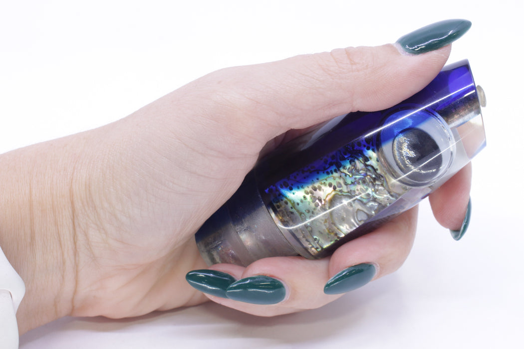 Marlin Magic 80's Real Abalone Blue Back Doll Eyes Medium Plunger 10" 2.7oz New Pre-Owned