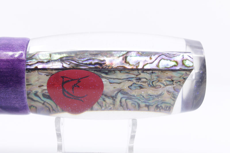 Bonze Lures Paua Shell Red Eyes Violator 14" 14.6oz Fired Tailz Purple Eclipse