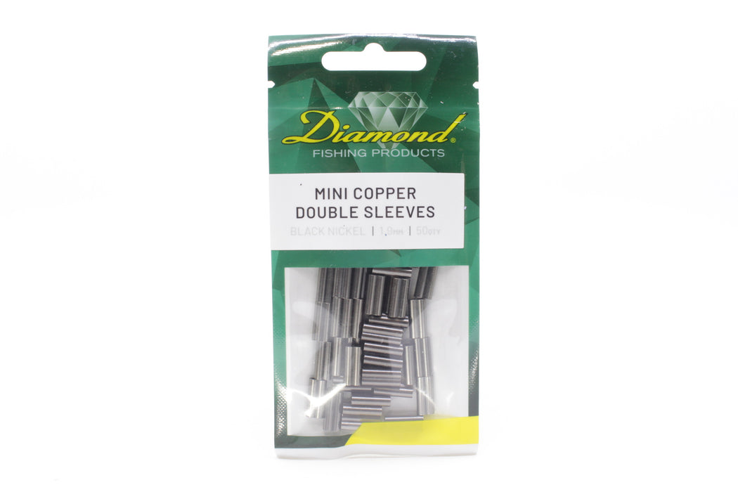 Diamond Mini Copper Double Sleeves - Cable Crimps