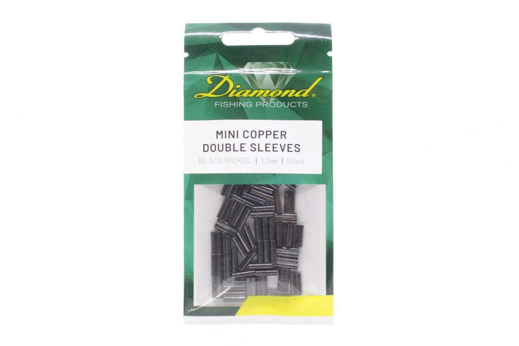 Diamond Mini Copper Double Sleeves - Cable Crimps