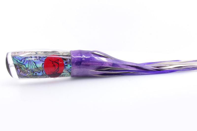 Bonze Lures Paua Shell Red Eyes Violator 14" 14.6oz Fired Tailz Purple Eclipse