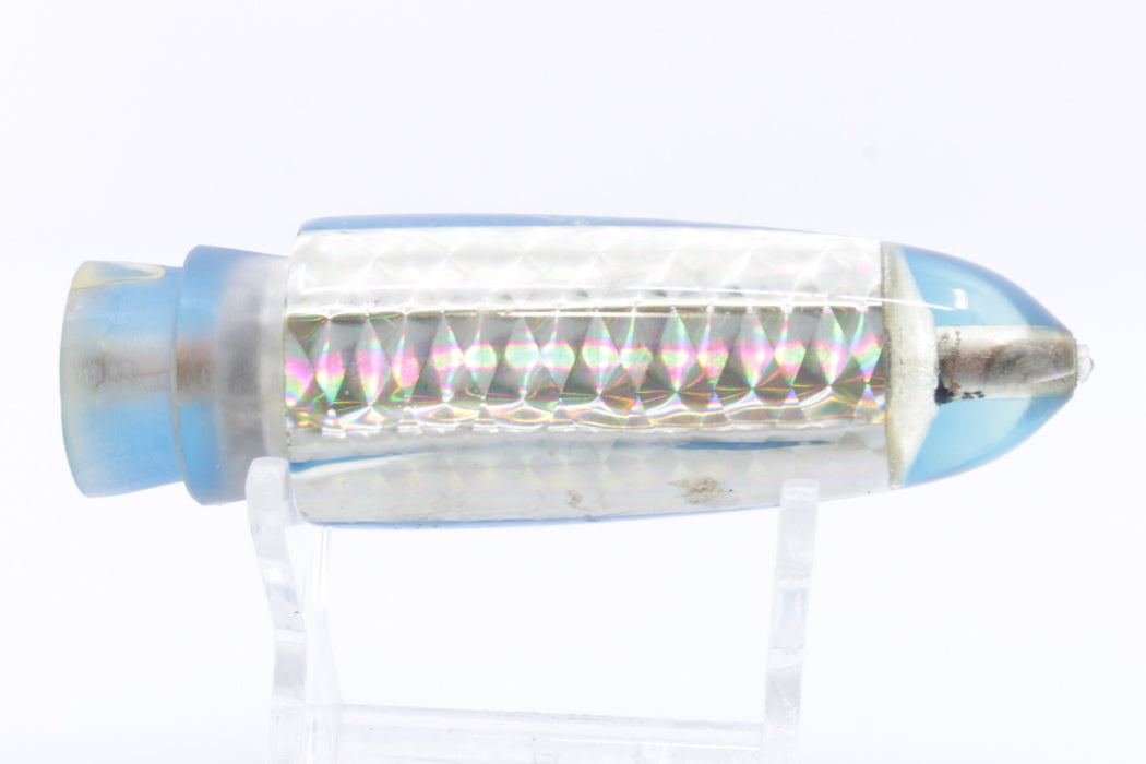 Unknown Silver Rainbow Blue Back Bullet 9" 5.7oz Used Pre-Owned GZE