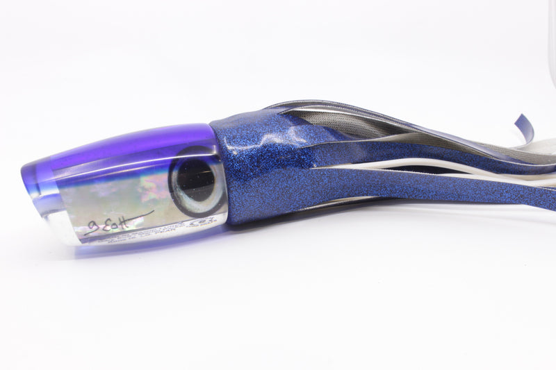 Marlin Magic White Awabi Blue Back Taxi Eyes Large Pear 12" 11oz Vinyl Dark Blue
