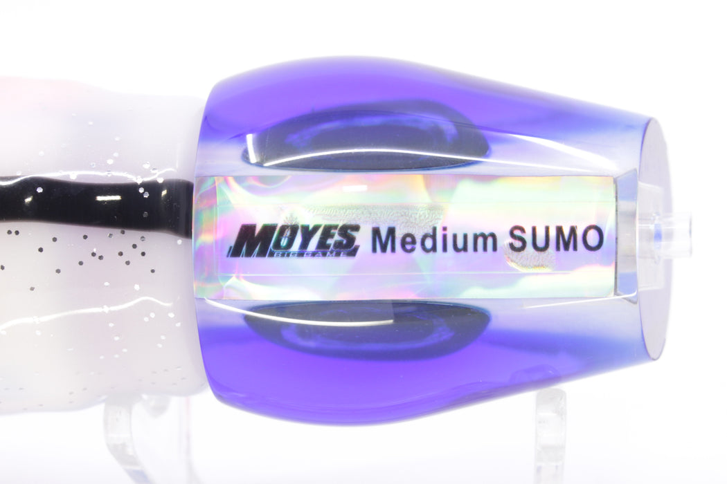 Moyes Lures White MOP Blue Back Medium Sumo 12" 6.8oz Skirted Gay Bob