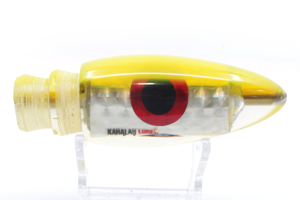 Kahalau Lures Silver Rainbow Yellow Back Bullet 9"+ 6.6oz New Pre-Owned GZE