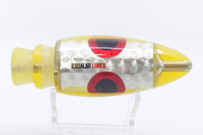 Kahalau Lures Silver Rainbow Yellow Back Bullet 9"+ 6.6oz New Pre-Owned