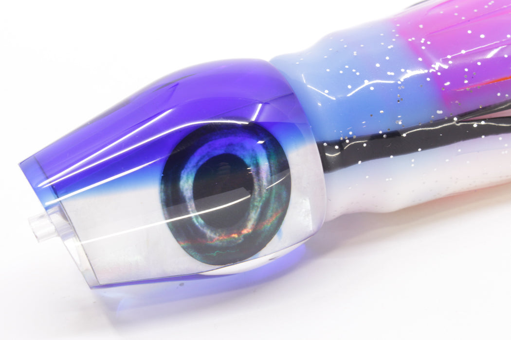 Moyes Lures White MOP Blue Back Medium Sumo 12" 6.8oz Skirted Gay Bob