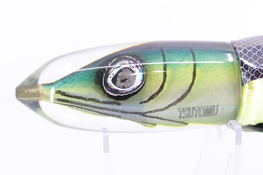 Tsutomu Lures Yellowfin Fish Head H1 Bullet 9"+ 9oz Strobez with Wings