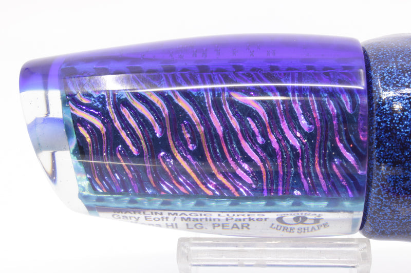 Marlin Magic Blue-Purple Lava Blue Back Large Pear 12" 11oz Vinyl Dark Blue
