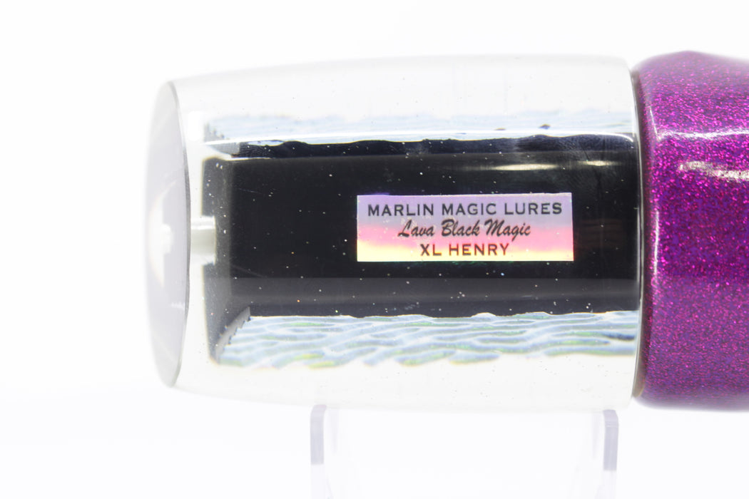 Marlin Magic Lures Purple-Pink Lava Black Magic XL Henry 16" 15oz Vinyl Purple