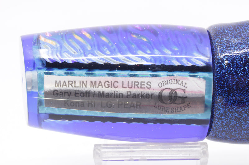 Marlin Magic Blue-Purple Lava Blue Back Large Pear 12" 11oz Vinyl Dark Blue