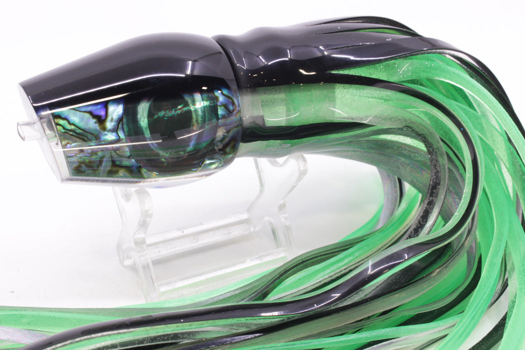 Moyes Lures Paua Shell Black Back Medium Sumo 12" 6.8oz Skirted