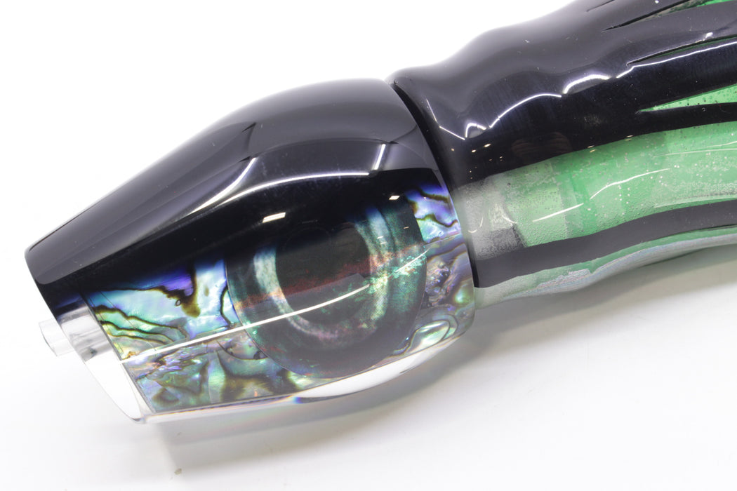 Moyes Lures Paua Shell Black Back Medium Sumo 12" 6.8oz Skirted