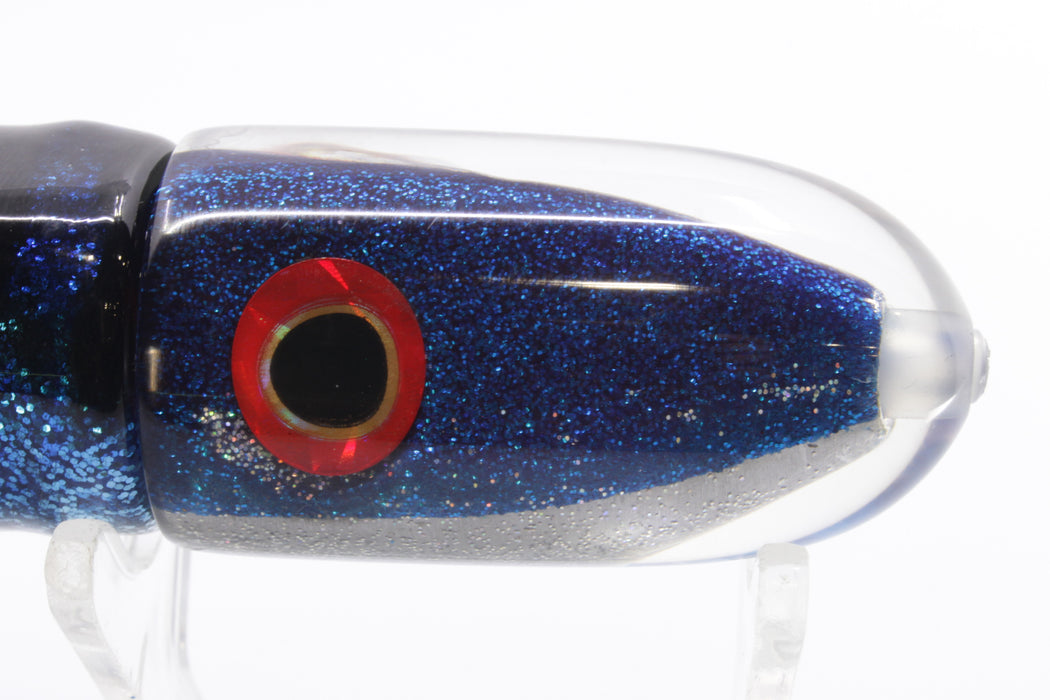 Jackpot Lures Blue-Silver Fish Head Small Bullet 9" 7oz Skirted Blue Mackerel