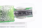 Moyes Lures Green Abalone Large Tang 9" 3oz Skirted Black-Green-Silver