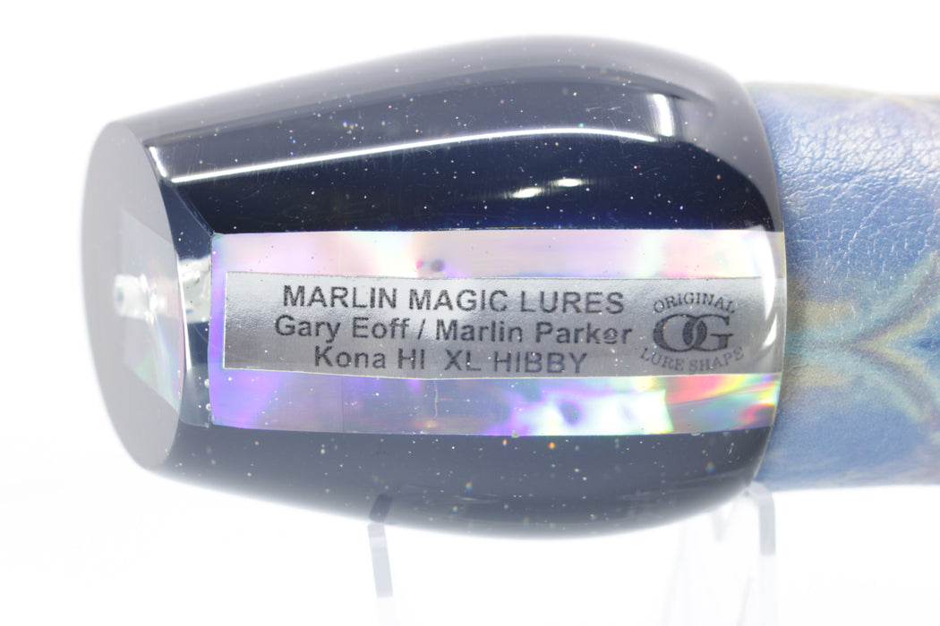 Marlin Magic Lures Mirrored Black Back XL Hibby 16" 16oz ALV Vinyl Yellowfin Tuna