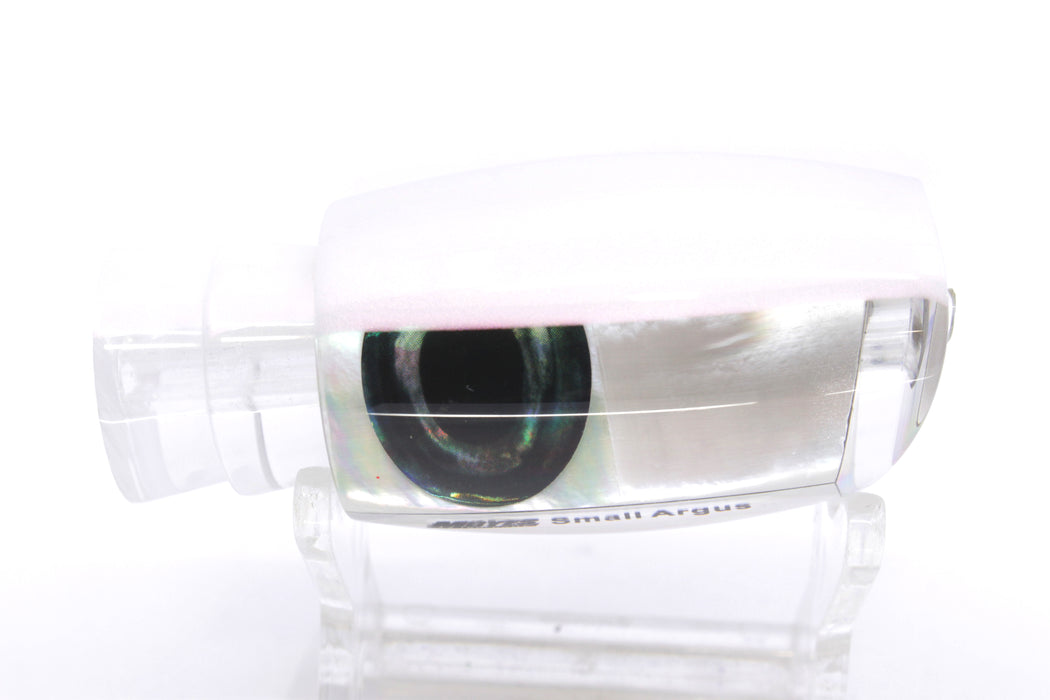 Moyes Lures White MOP White Back Taxi Eyes Small Argus 9" 2oz GZE