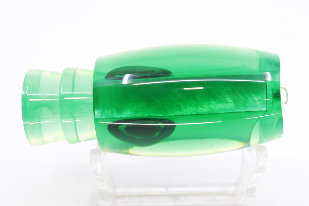 Moyes Lures Chartreuse MOP Green Back Taxi Eyes Small Argus 9" 2oz