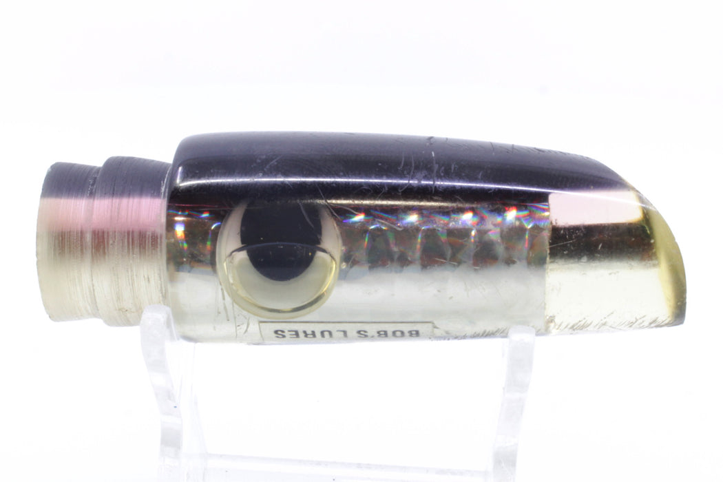 Bob's Lures Silver Rainbow Black-Purple Back Reverse Scoop 9" 4.2oz Used Pre-Owned GZE