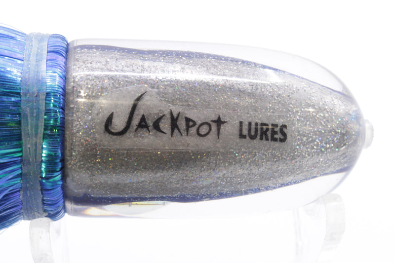 Jackpot Lures Blue-Silver Fish Head Small Bullet 9" 6.6oz Strobez Royal Blue/Pink EZ-K