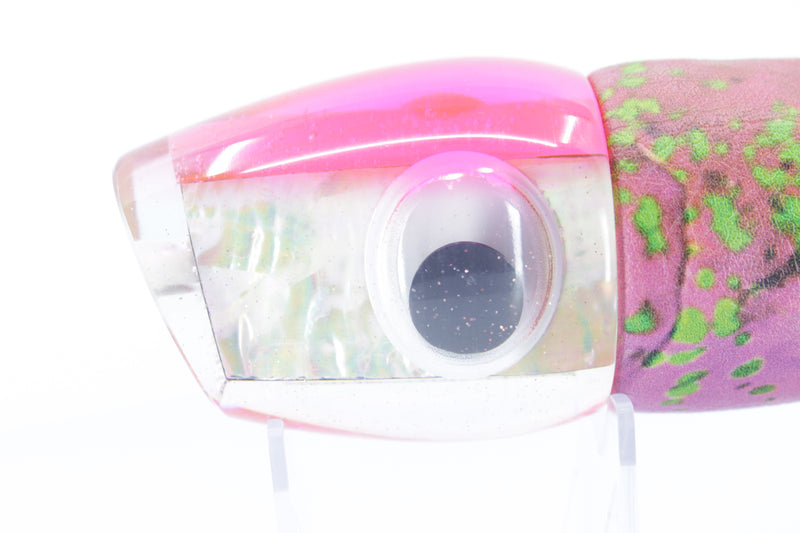 Marlin Magic White Awabi Pink Back Doll Eyes Bog Eye 14" 9.5oz ALV Vinyl Pink Mahi
