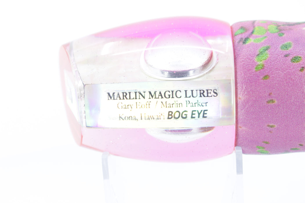 Marlin Magic White Awabi Pink Back Doll Eyes Bog Eye 14" 9.5oz ALV Vinyl Pink Mahi