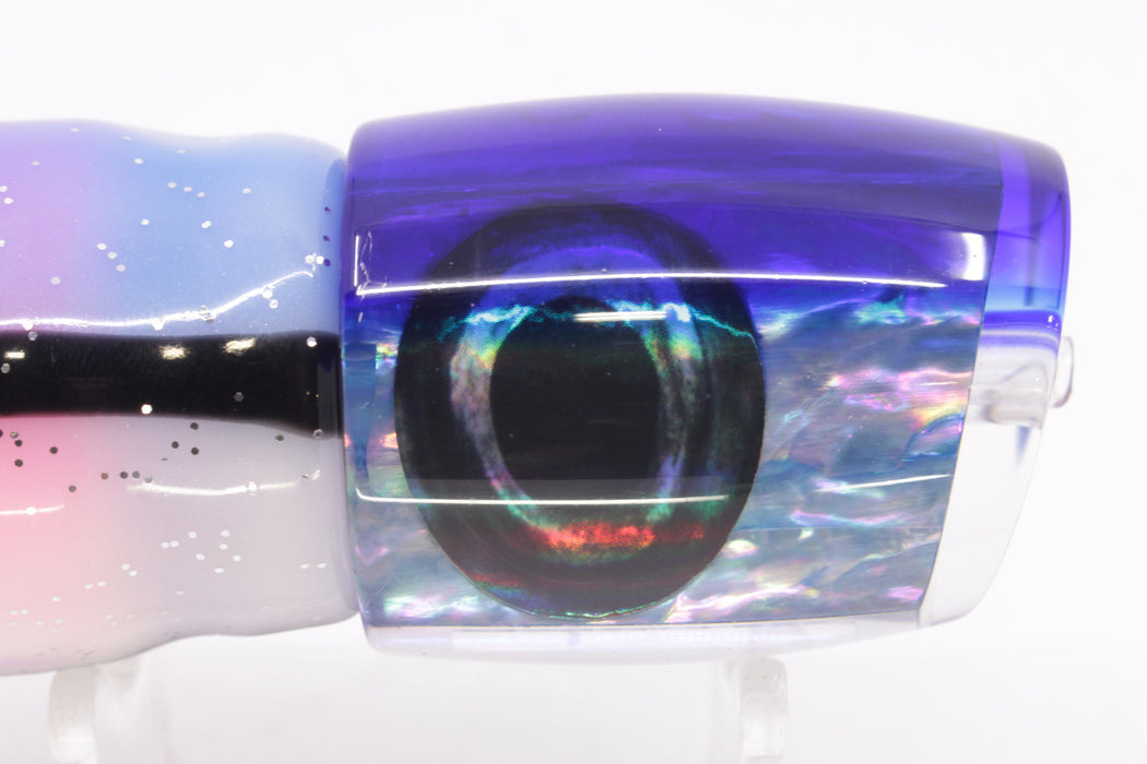 Moyes Lures Rainbow MOP Blue Back Medium J-Boy 12" 7oz Skirted Gay Bob