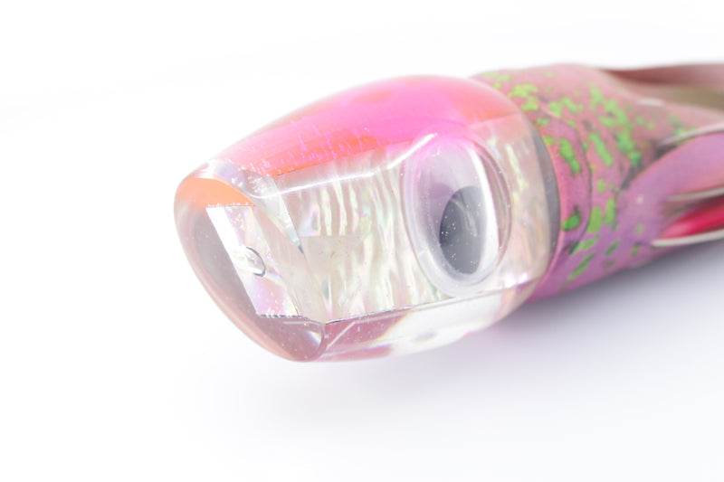 Marlin Magic White Awabi Pink Back Doll Eyes Bog Eye 14" 9.5oz ALV Vinyl Pink Mahi
