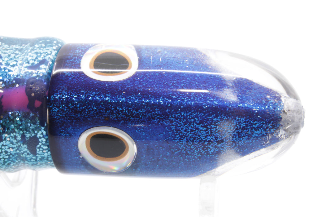 Jackpot Lures Blue-Silver Fish Head Small Bullet 9" 7oz Skirted Evil