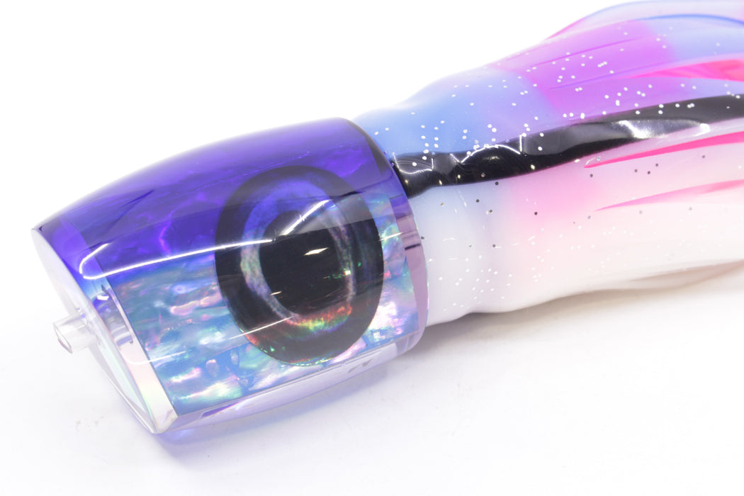 Moyes Lures Rainbow MOP Blue Back Medium J-Boy 12" 7oz Skirted Gay Bob