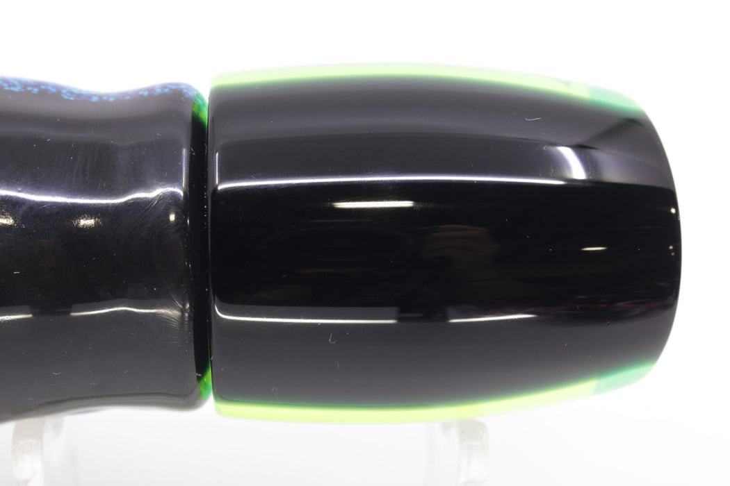 Moyes Lures Chartreuse MOP Black Back Medium J-Boy 12" 7oz Skirted Yellowfin