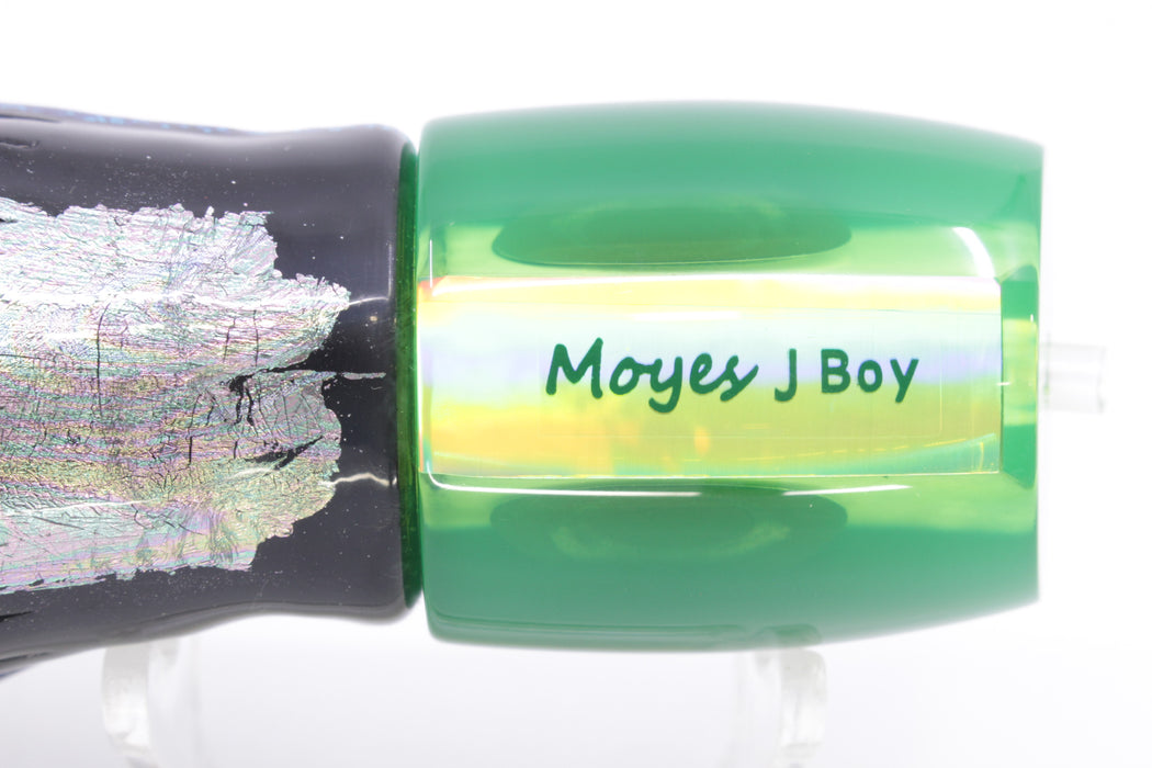 Moyes Lures Chartreuse MOP Black Back Medium J-Boy 12" 7oz Skirted Yellowfin