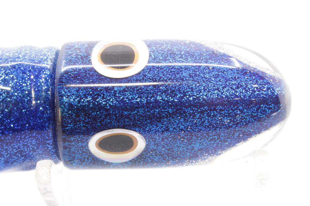 Jackpot Lures Blue-Silver Fish Head Small Bullet 9" 7oz Skirted Blue-Silver/Pink