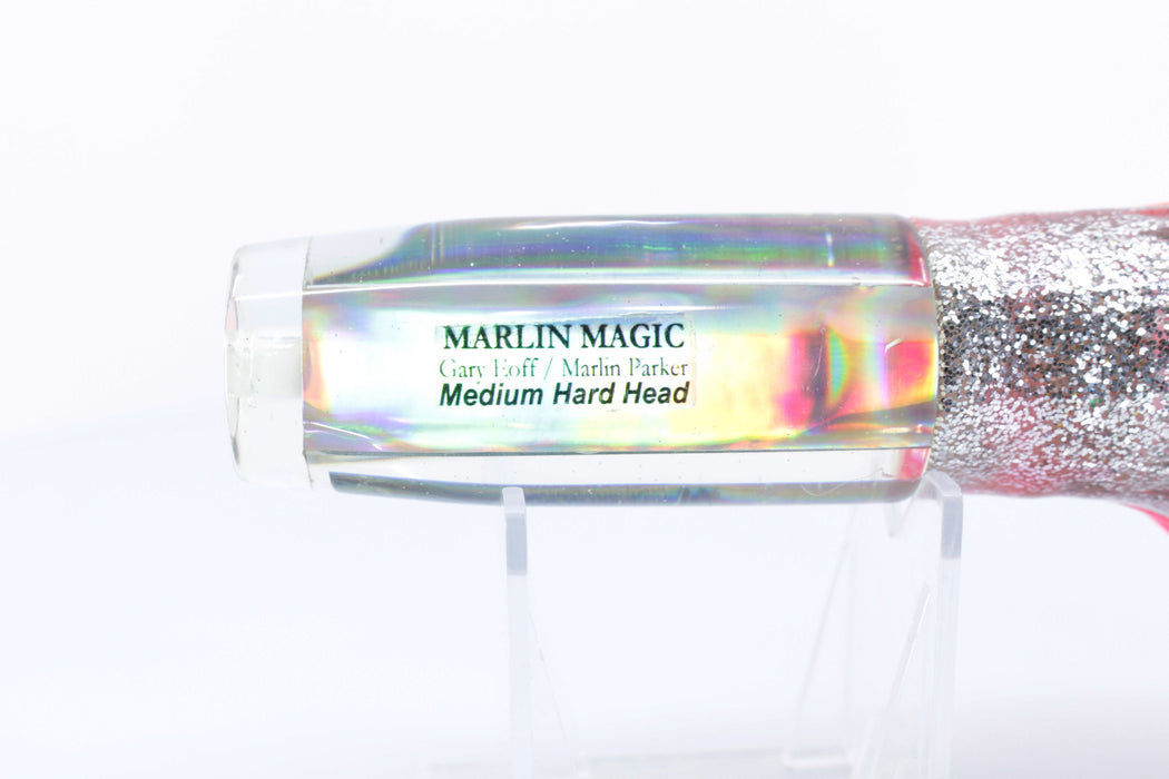 Marlin Magic Mirrored-Rainbow Medium Hard Head 9" 5oz Skirted Pink-Silver