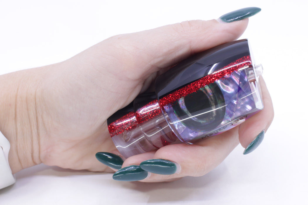 Moyes Lures Rainbow MOP Black-Red Back Taxi Eyes Medium J-Boy 12" 4oz