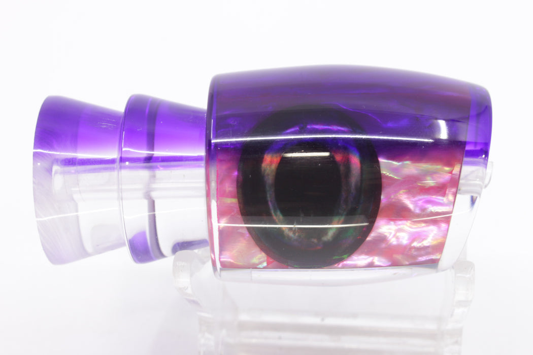 Moyes Lures Pink Awabi Purple Back Taxi Eyes Medium J-Boy 12" 4oz