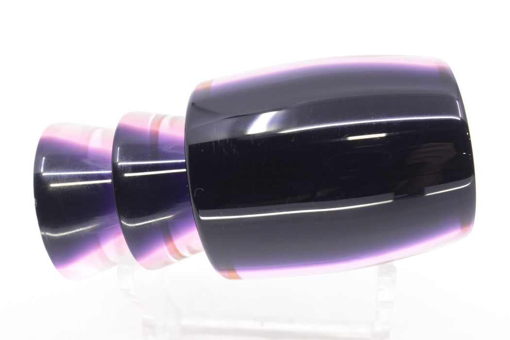 Moyes Lures Rainbow MOP Black-Pink Back Taxi Eyes Medium J-Boy 12" 4oz