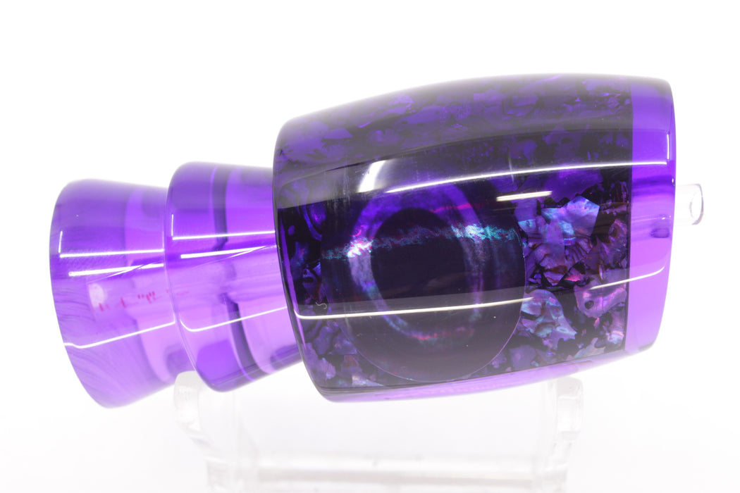 Moyes Lures Purple S&P Dark Purple Back Taxi Eyes Medium J-Boy 12" 4oz