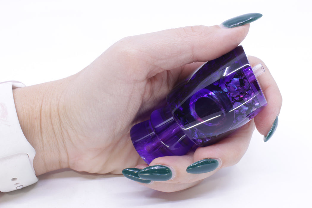 Moyes Lures Purple S&P Dark Purple Back Taxi Eyes Medium J-Boy 12" 4oz