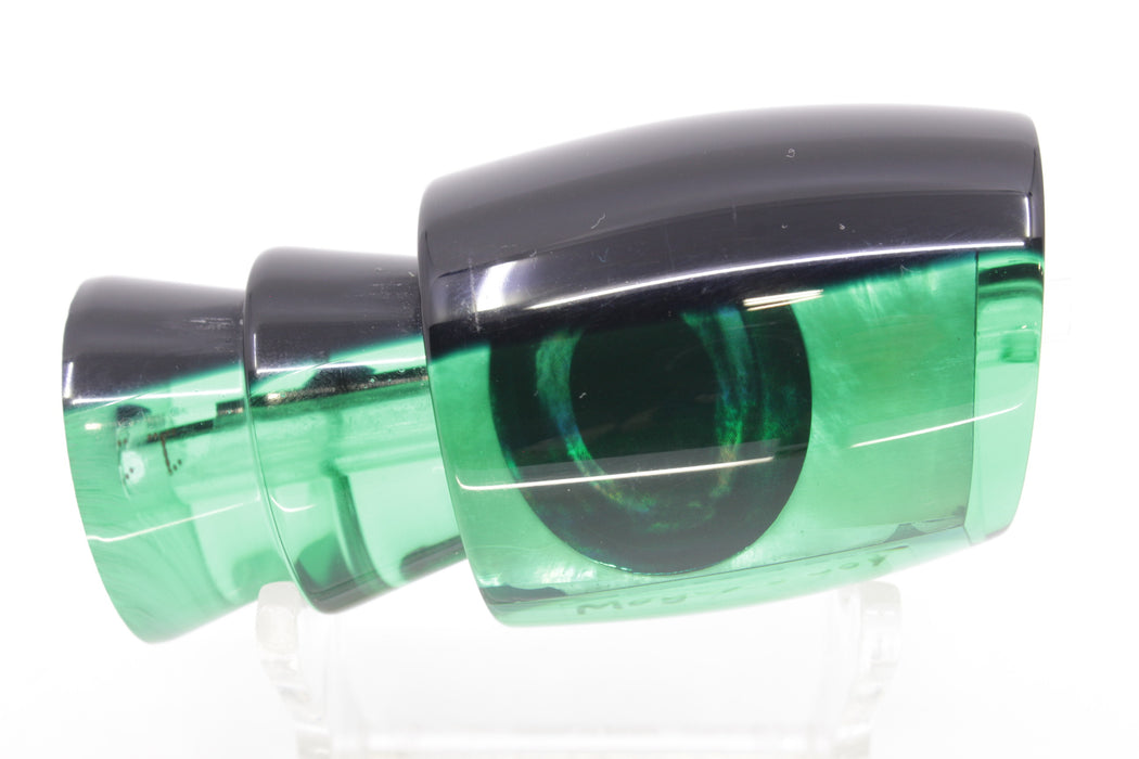 Moyes Lures Green MOP Black Back Taxi Eyes Medium J-Boy 12" 4oz