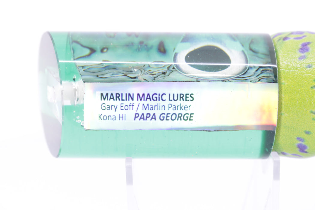 Marlin Magic Paua Shell Green Back Taxi Eyes Papa George 12" 9oz ALV Vinyl Mahi