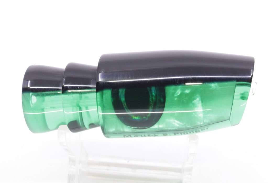 Moyes Lures Green MOP Black Back Small Plunger 9" 3oz