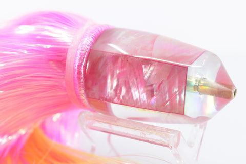 Koya Lures Pink MOP Bullet 9"+ 7.5oz Flashabou Pink-Chartreuse