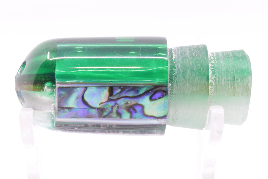 Marlin Magic Blue-Purple Abalone Green Back 4-Hole Jetted Ahi P Bullet 7" 2.5oz