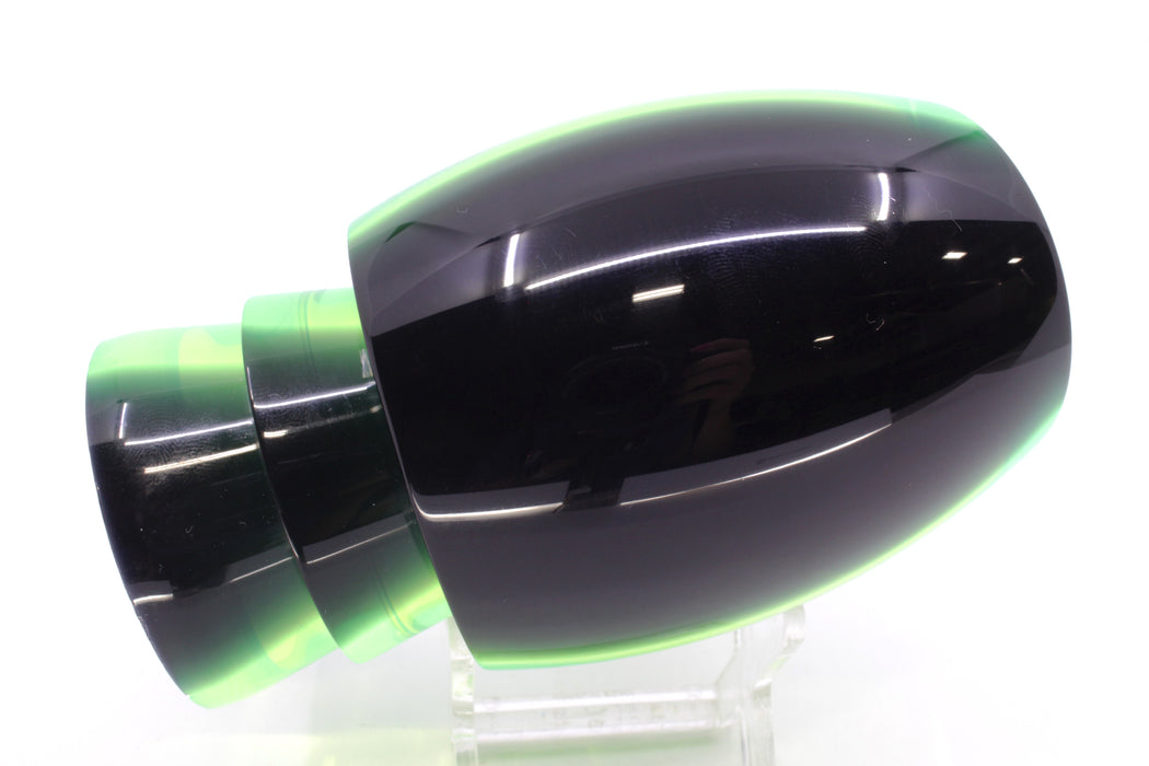 Moyes Lures Lime Green MOP Black Back Monsta Teaser 17oz GZE