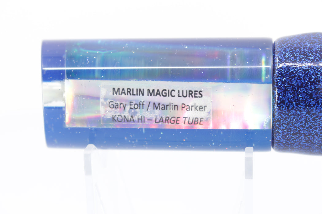 Marlin Magic Lures Mirrored Blue Back Large Tube 12" 7oz Vinyl Blue