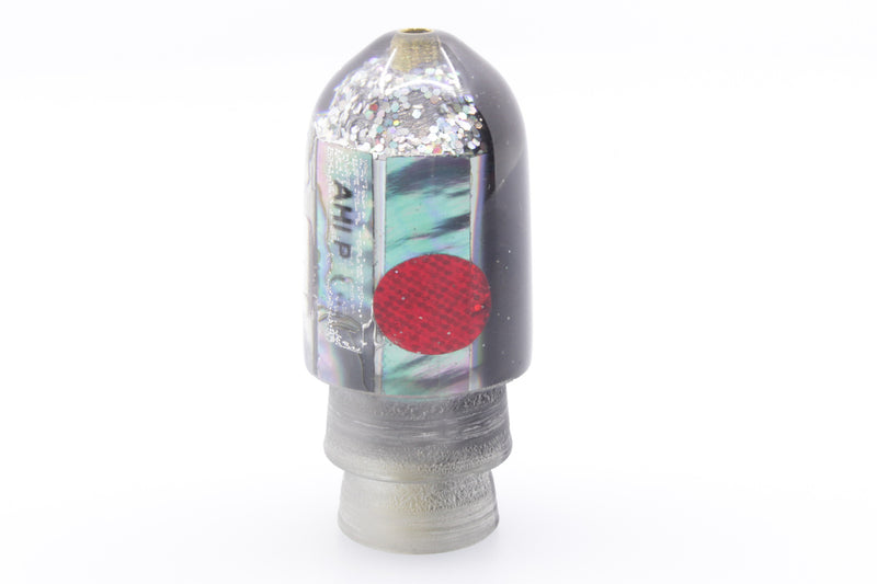 Marlin Magic Blue-Purple Abalone Black Back Ahi Pussy Bullet 7" 2.7oz EZ-K