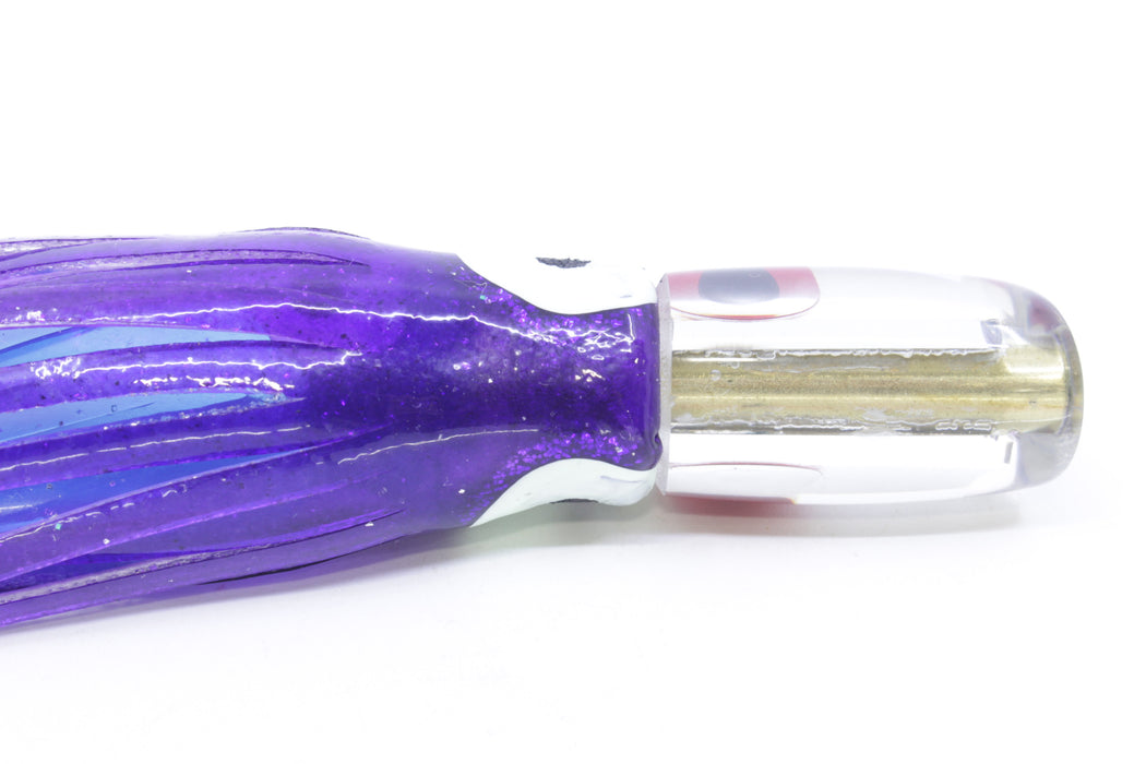 Coggin Lures Mirrored Tado Lo'ihi Peanut Slant 4.5" 1oz Skirted Purple-Clear