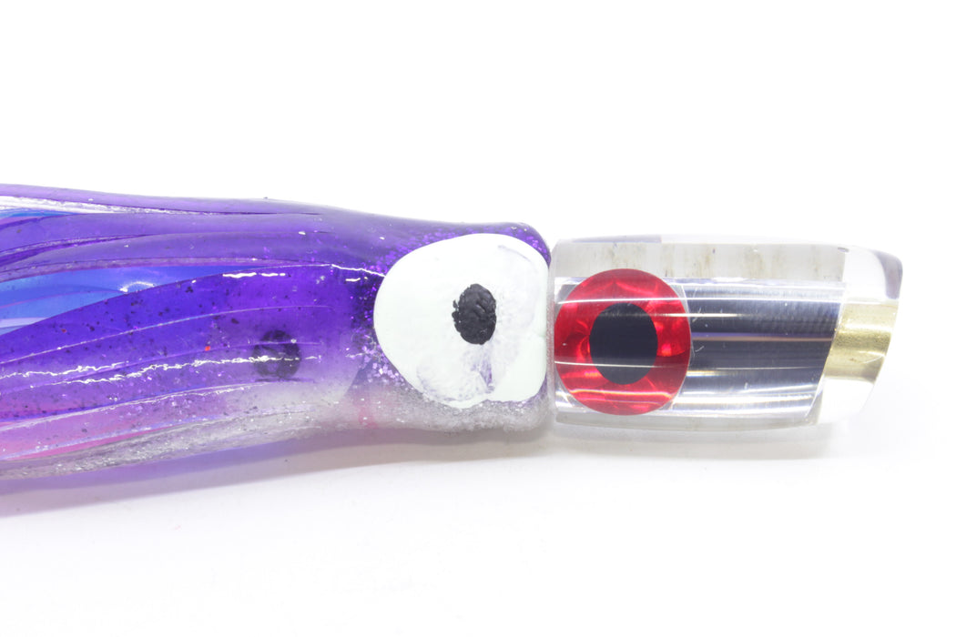Coggin Lures Mirrored Tado Lo'ihi Peanut Slant 4.5" 1oz Skirted Purple-Clear