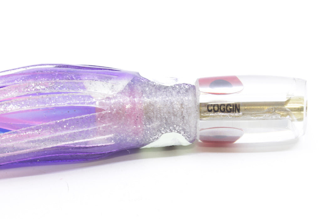 Coggin Lures Mirrored Tado Lo'ihi Peanut Slant 4.5" 1oz Skirted Purple-Clear